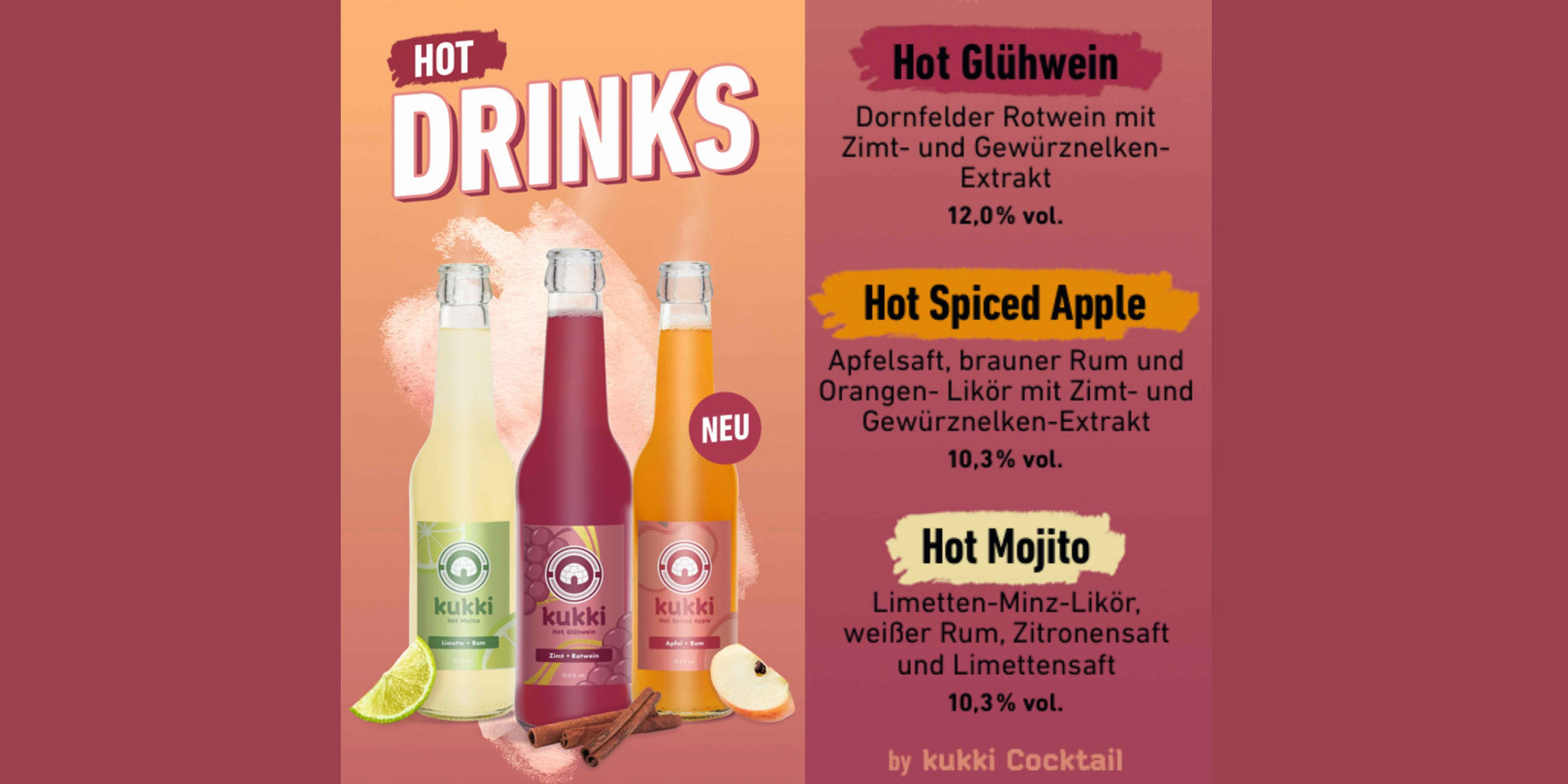 hot Kukkis - wärme dich an kalten Tagen mit einem Glühwein oder heißem Mojito