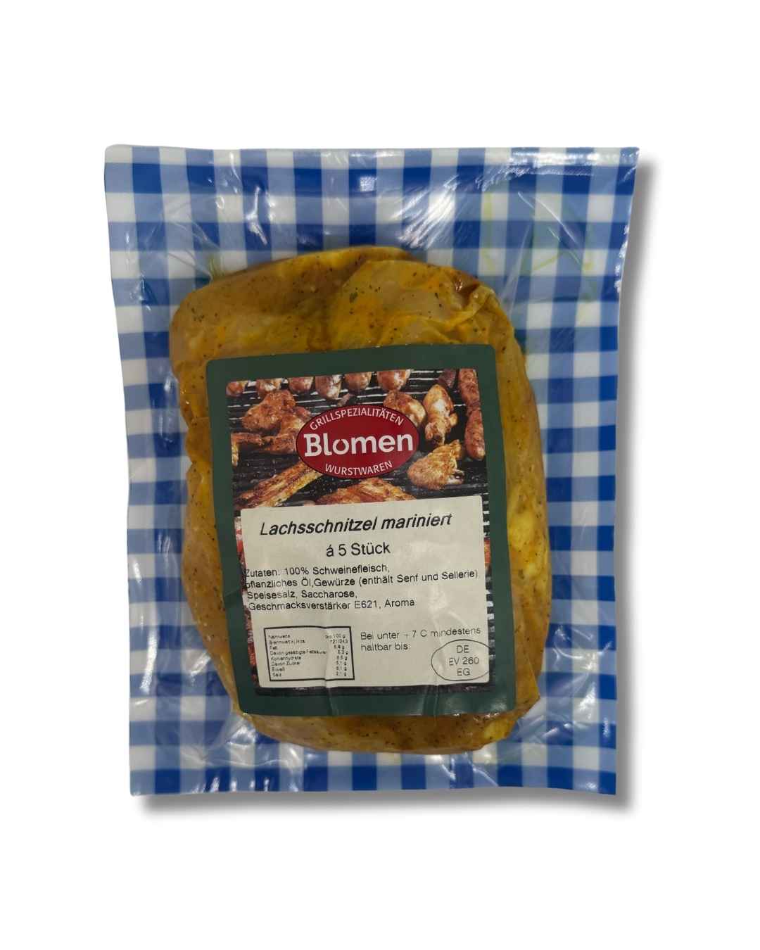 Marinierte Lachsschnitzel 5 Stück – zartes Schweinefleisch zum Grillen